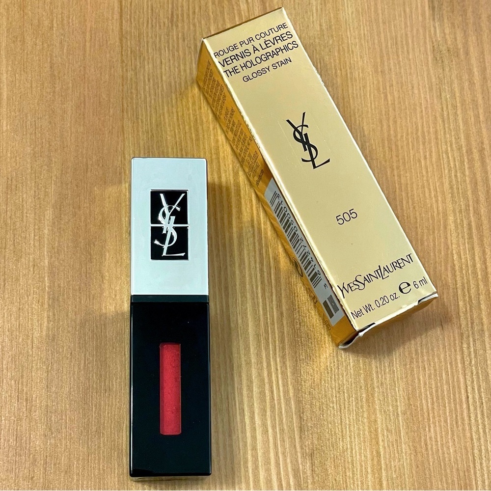 Yves Saint Laurent Glossy Stain Holographics in 505 Video Red